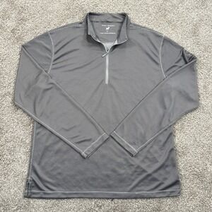 Horn Legend Womens XL Gray Bamboo Charcoal Performance 1/4 Zip Pullover Top Golf